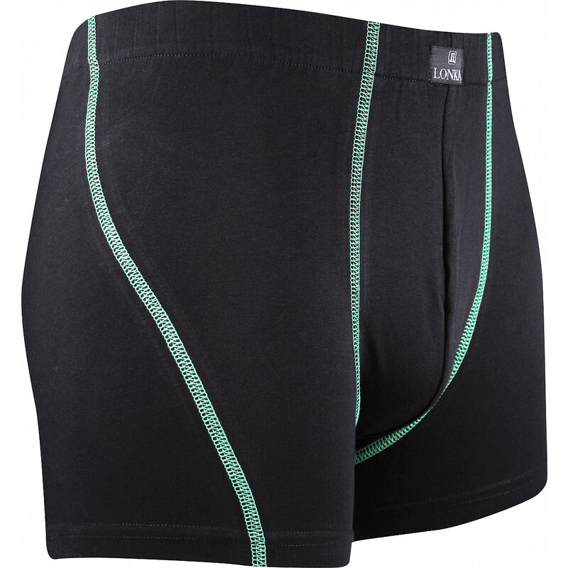 KAMIL pánske elastické boxerky Lonka Čierna / Zelená M 1 kus 26458635