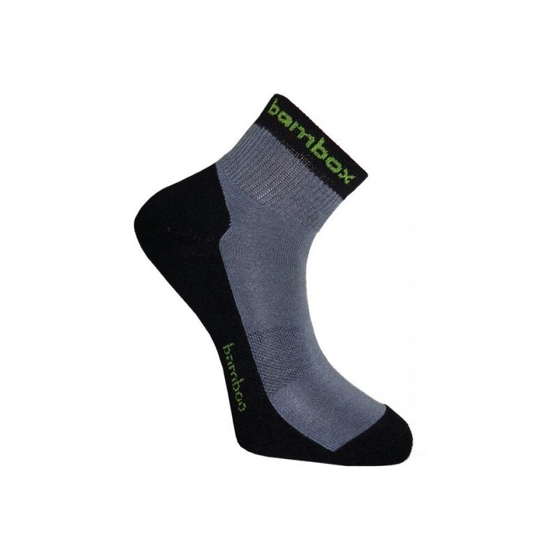 BX-2 ANKLE bambusové členkové ponožky BAMBOX Čierna / Tm. sivá 35-38 1 26458705