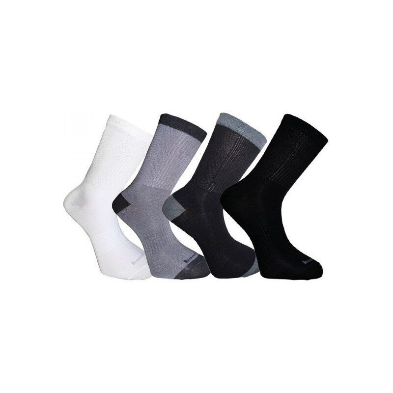 BX-3 LIGHT bambusové ponožky BAMBOX Biela / Sivá 35-38 1 pár 26458749
