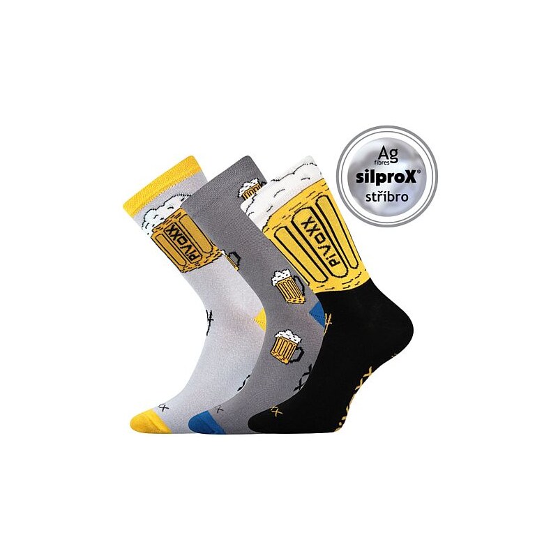 PiVoXX pivné ponožky VoXX Mix farieb 39-42 3 páry 26251800