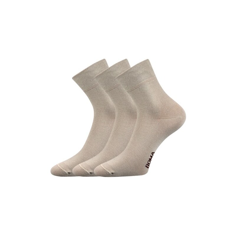 ZAZR zníženej hladké ponožky Boma Běžová 43-46 3 páry 32530280