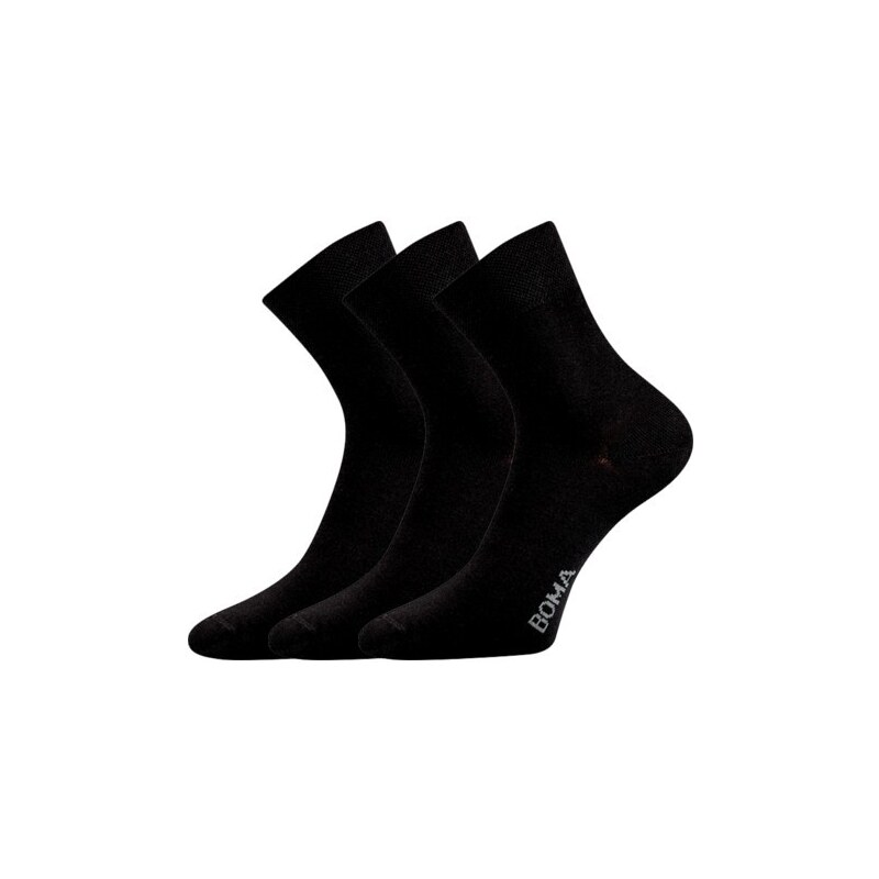 ZAZR zníženej hladké ponožky Boma Čierna 43-46 3 páry 26458864