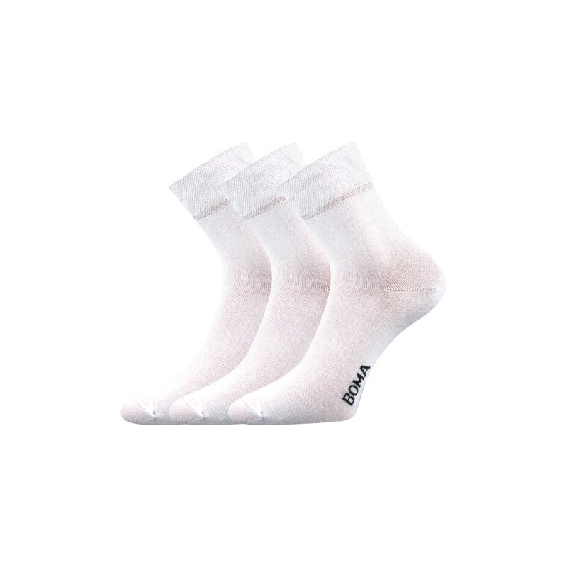 ZAZR zníženej hladké ponožky Boma Biela 39-42 3 páry 48954635