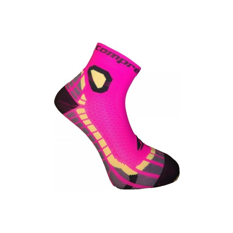 CSX-RUN FUN funkčné športové ponožky COMPRESSOX Ružová / Žltá 35-38 1 63690616