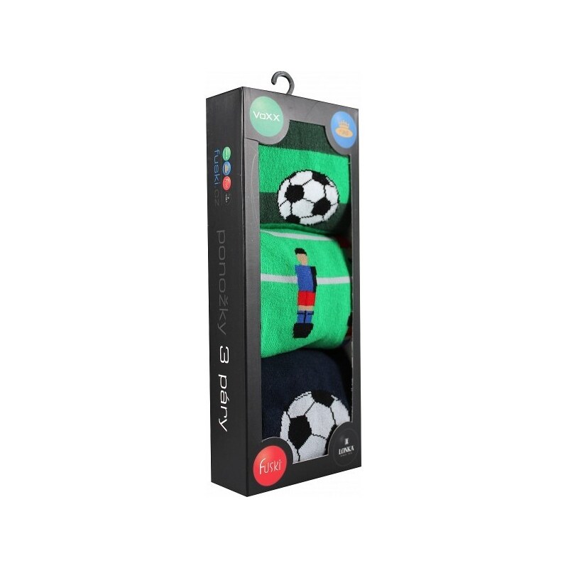 DEBOX farebné vianočné ponožky Lonka - FOTBALISTA Mix farieb 39-42 3 26251945