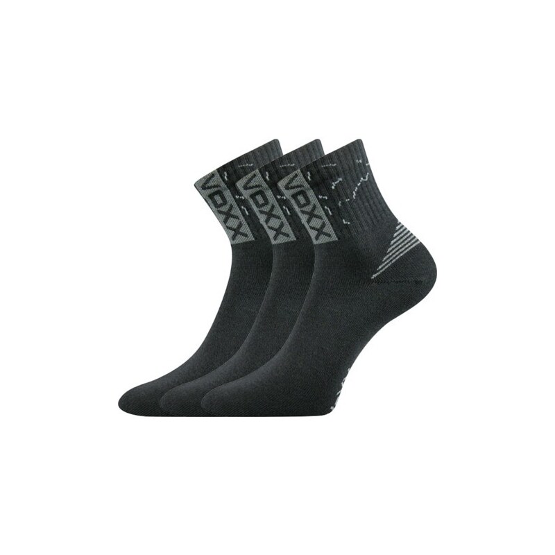 CODEX športové ponožky s voľným lemom VoXX Tm. sivá 39-42 3 páry 26459100