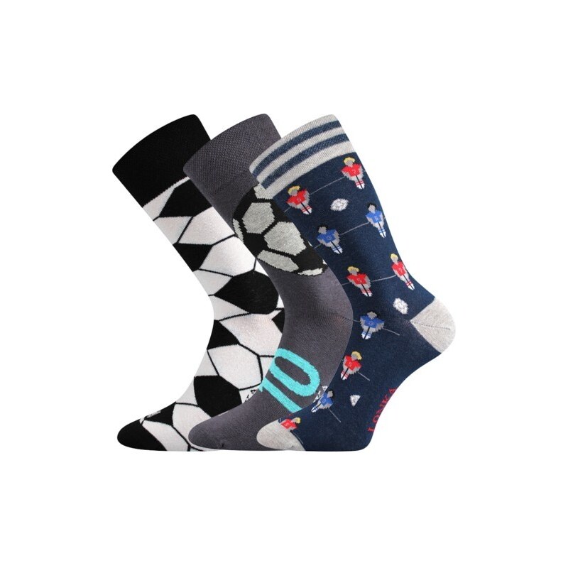 WOODOO farebné veselé ponožky Lonka - FOTBAL 26252095