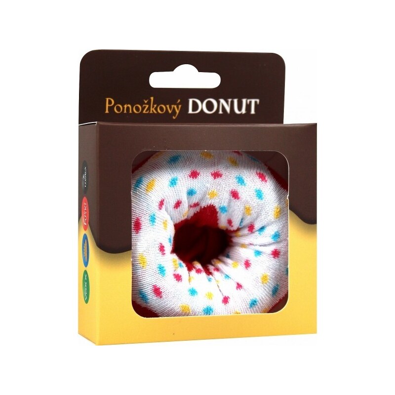 DONUT veselé darčekové ponožky Boma Biela 42-45 1 pár 26252149