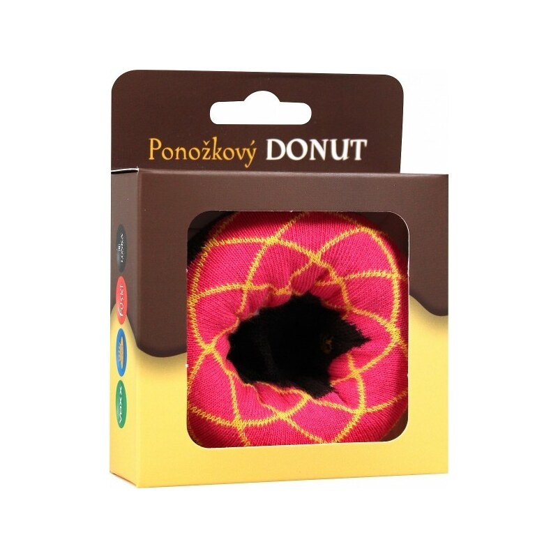 DONUT veselé darčekové ponožky Boma Růžová 42-45 1 pár 26459215