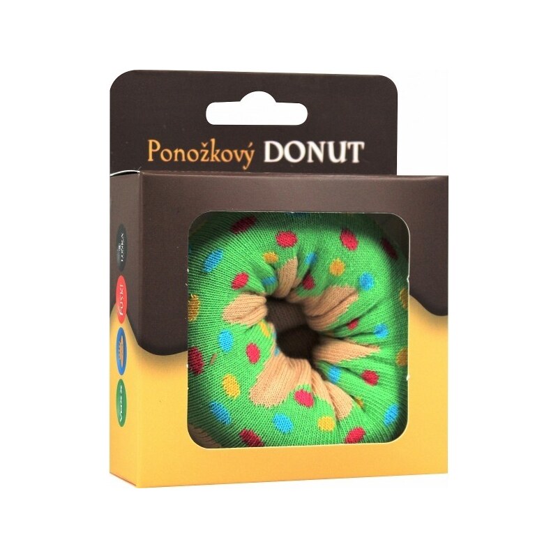 DONUT veselé darčekové ponožky Boma Zelená 42-45 1 pár 36871346