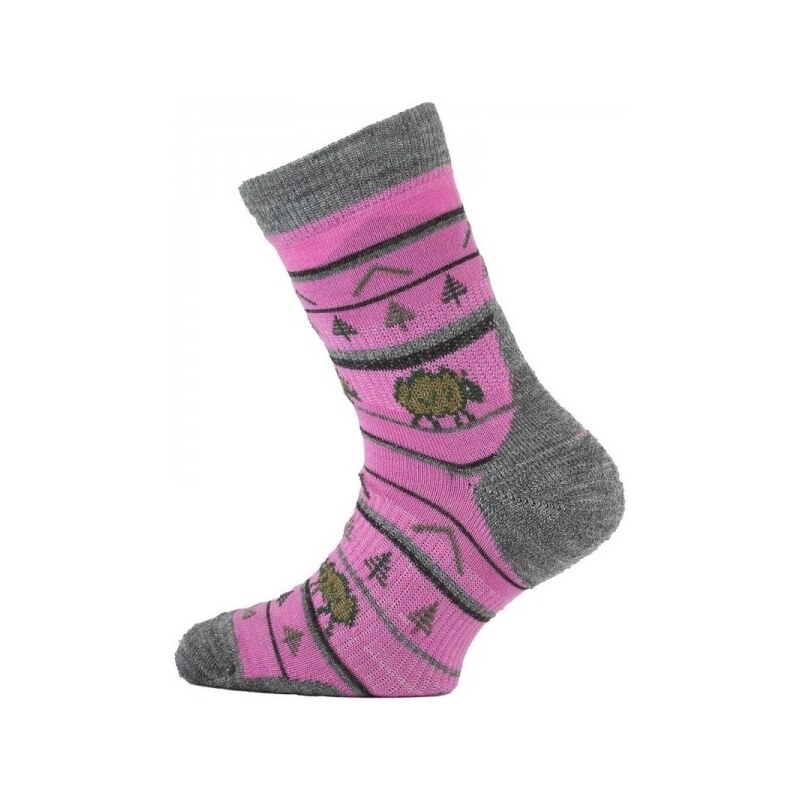 TJL detské merino ponožky Lasting Růžová S 1 pár 30578474