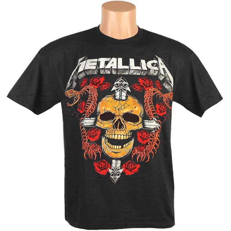 Tričko Metallica Skull Latin Cross 25951881