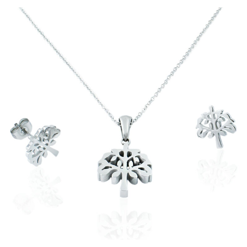BM Jewellery Dámsky set náušnice a retiazka s príveskom strom života z 31318872
