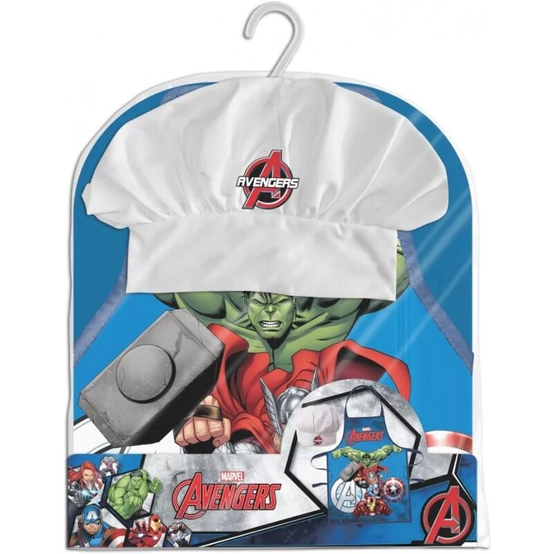 EUROSWAN Detská zástera s kuchárskou čiapkou Avengers - MARVEL