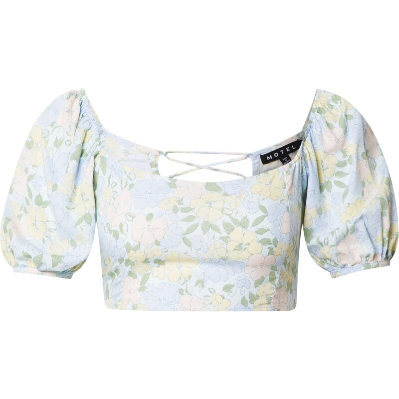 Motel Blúzka Yuja svetlomodrá / žltá / svetlozelená 52700834