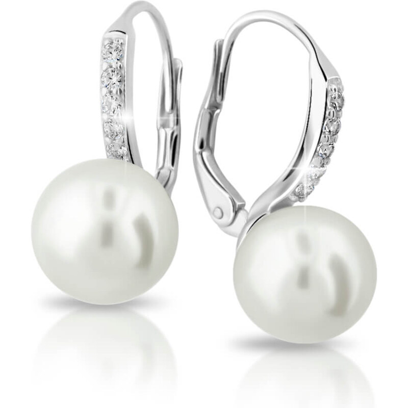 Cutie Jewellery Exkluzívne náušnice z bieleho zlata s pravými perlami 66586219