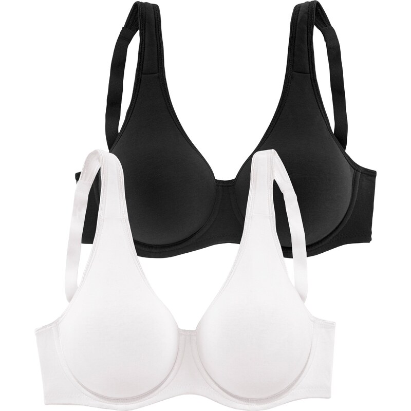 PETITE FLEUR Podprsenka čierna / biela 55300085