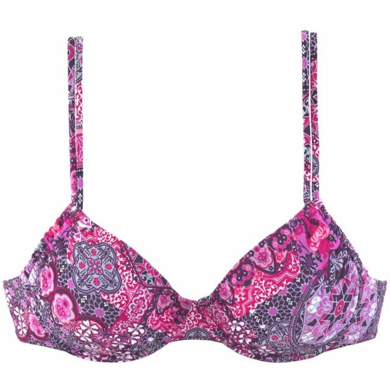 BUFFALO Bikinový top baklažánová / ružová 54221126