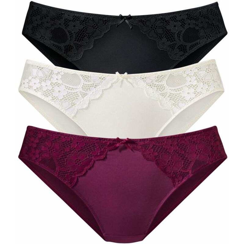 PETITE FLEUR Nohavičky béžová / farba lesného ovocia / čierna 63238786