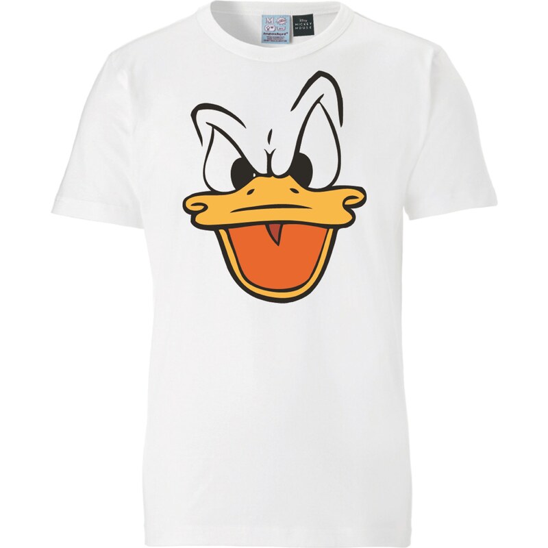 LOGOSHIRT Tričko Donald Duck karí / oranžová / biela 56124425