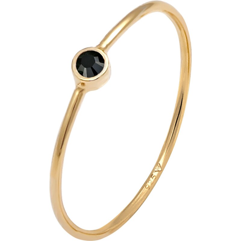 ELLI Prsteň zlatá / čierna 54224631