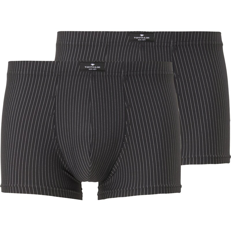 TOM TAILOR Boxerky čierna / biela 34195209
