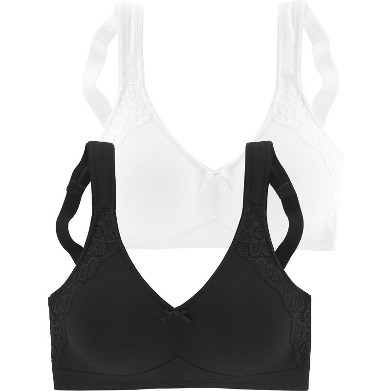 PETITE FLEUR Podprsenka čierna / biela 54224813