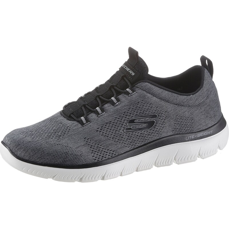 SKECHERS Nízke tenisky Summits Louvin dymovo šedá / čierna 29821458
