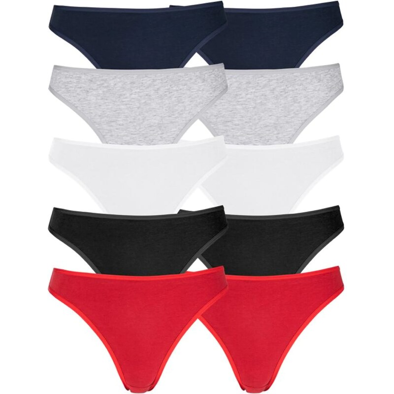 PETITE FLEUR Tangá červená / čierna / biela 54225481