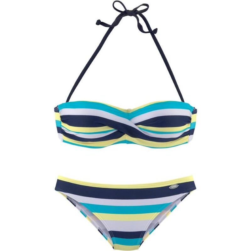 VENICE BEACH Bikiny námornícka modrá / svetlomodrá / žltá / biela 66536351