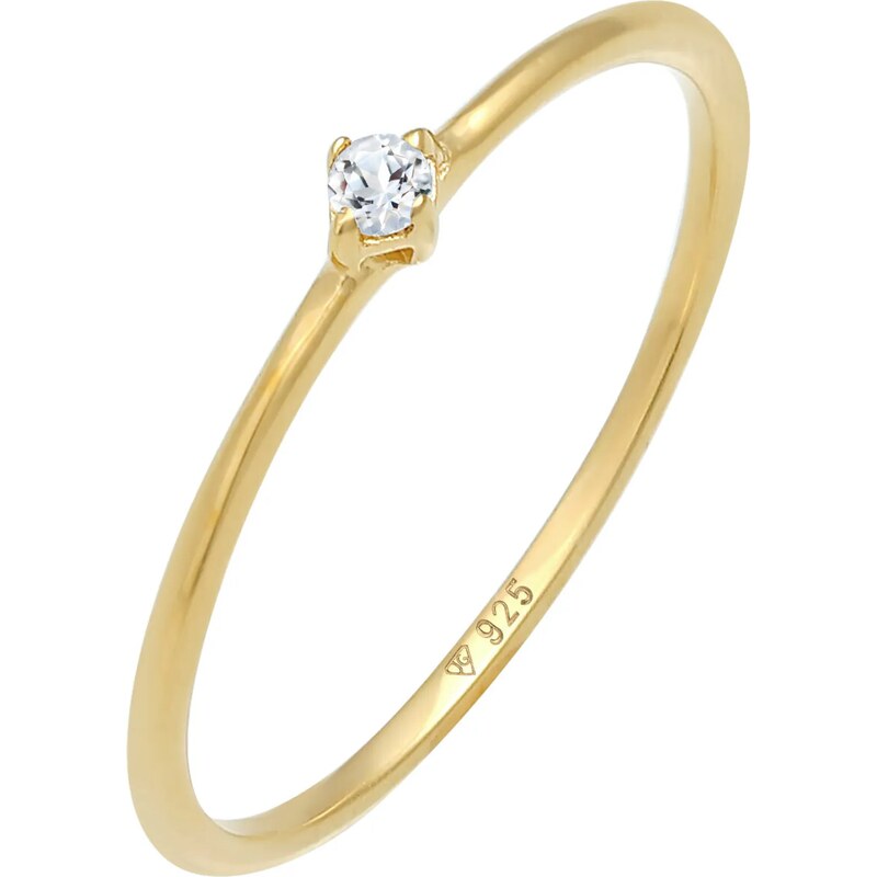ELLI PREMIUM Prsteň zlatá / priehľadná 54225522