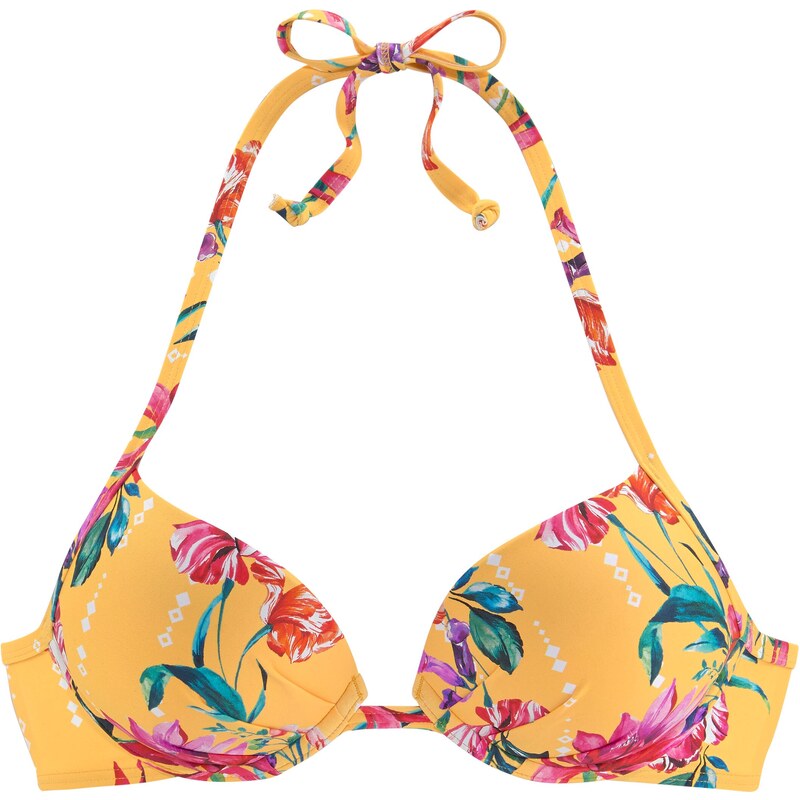 SUNSEEKER Bikinový top žltá / zelená / tmavofialová / ružová 66846391