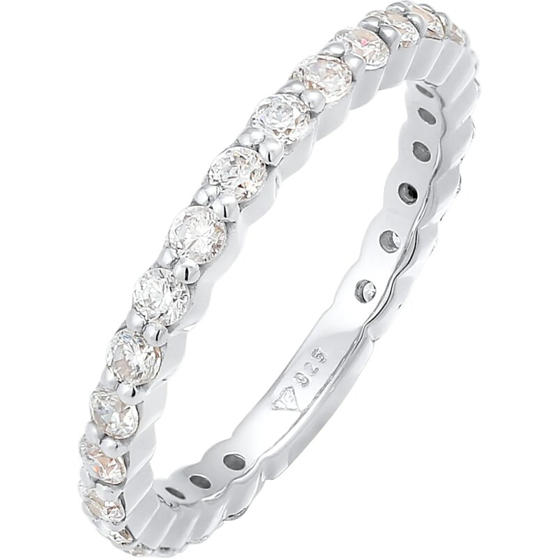 ELLI Prsteň strieborná / priehľadná 54225991