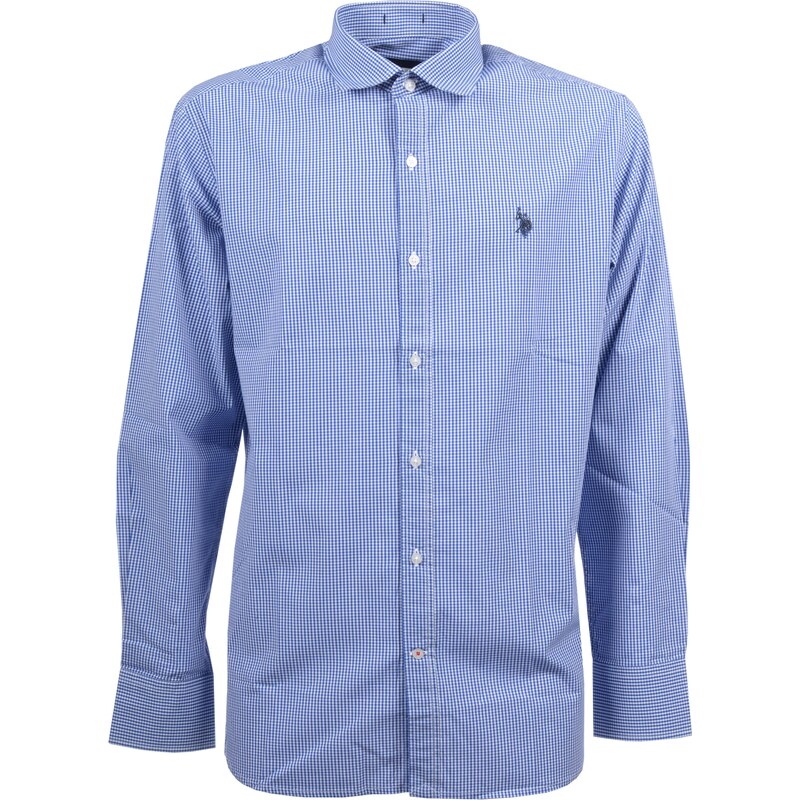U.S. POLO ASSN. Košeľa kráľovská modrá / biela 68395019