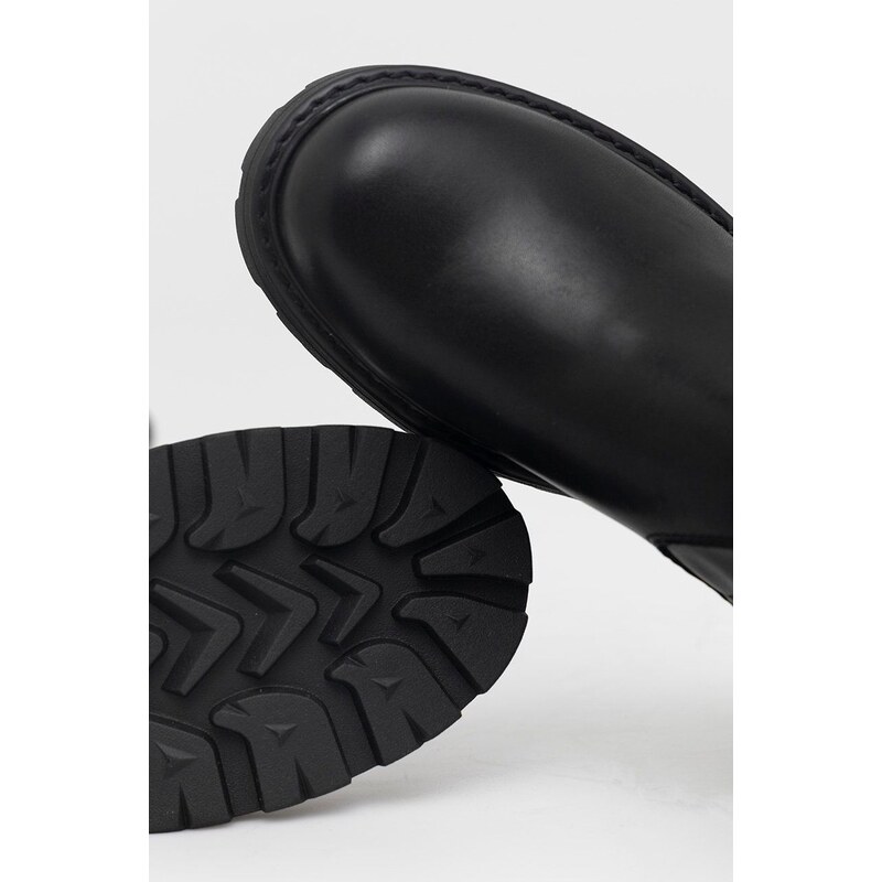 Vysoké čižmy Vagabond Shoemakers Cosmo 2.0 dámske, čierna farba, na platforme