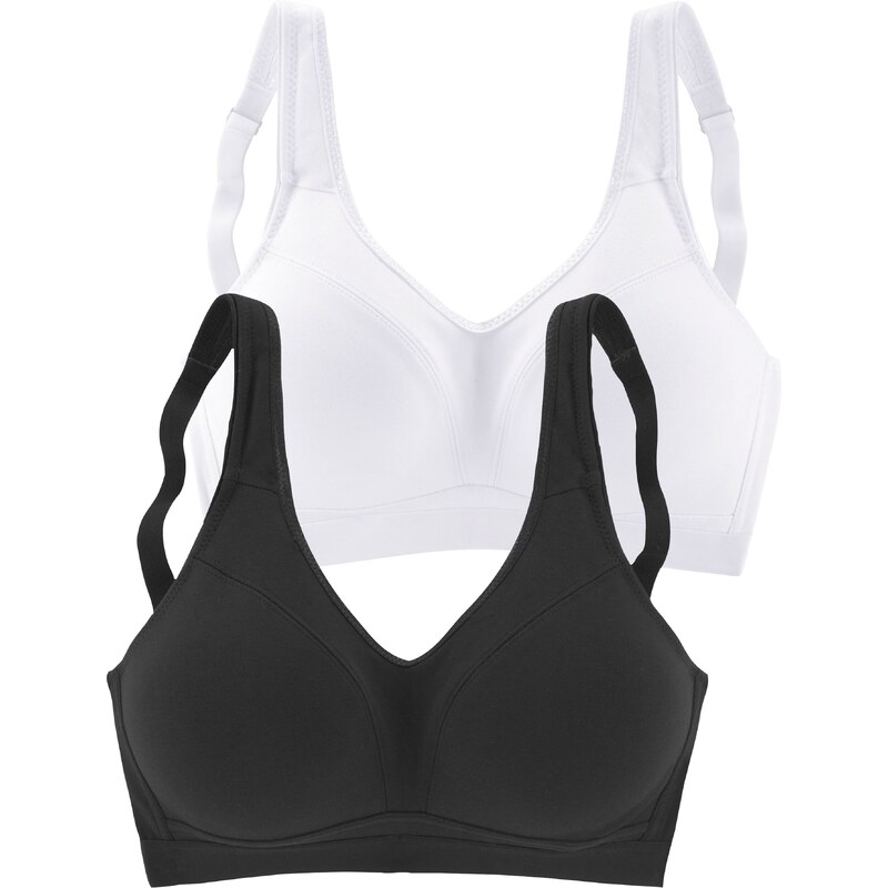 PETITE FLEUR Zmenšujúca podprsenka čierna / biela 54381991