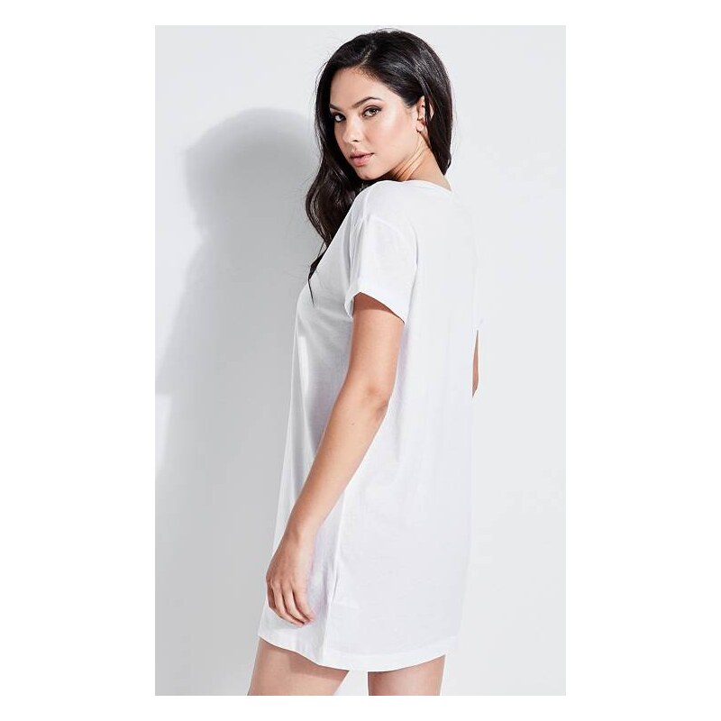 Guess longline logo on sale tee