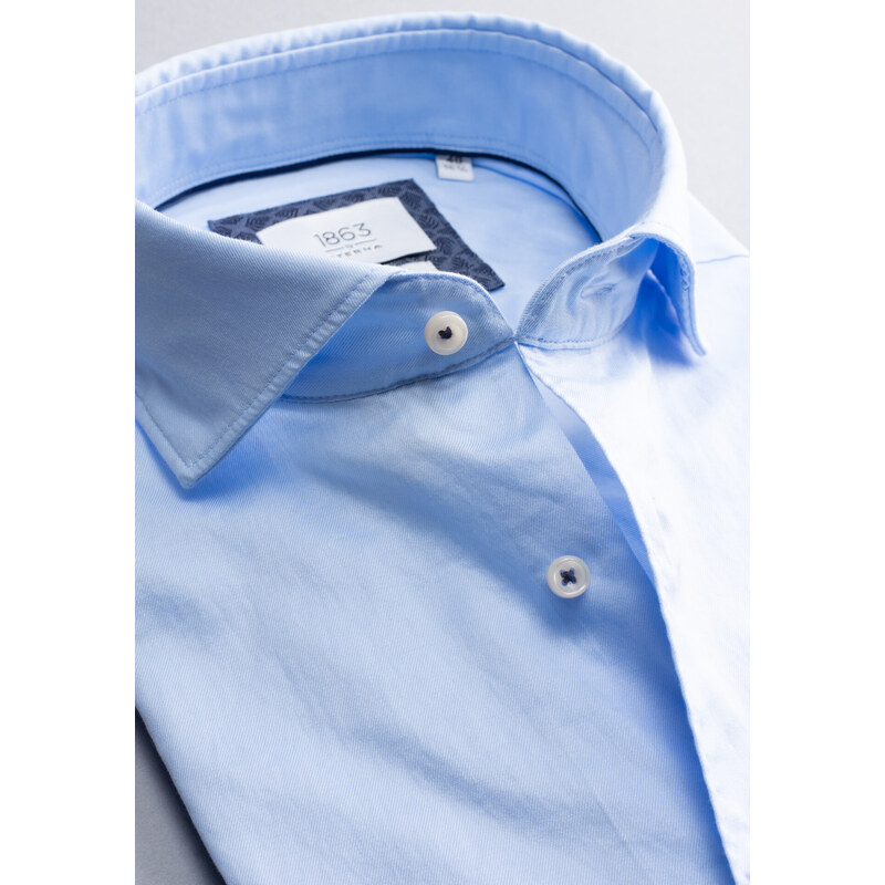 1863 BY ETERNA luxusná pánska košeľa modrá ETERNA Modern Fit super 26101793