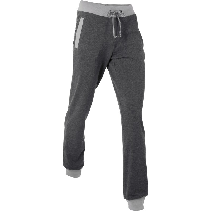 bonprix Tepláky s kontrastnými patentami, farba čierna 44799162