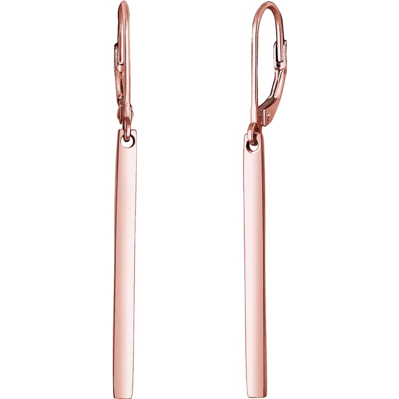 ELLI Náušnice Geo ružové zlato 56756583