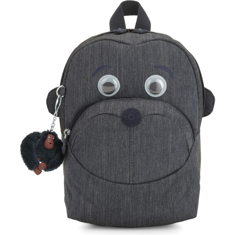 KIPLING Batoh Back To School Faster sivá melírovaná / čierna 57220190