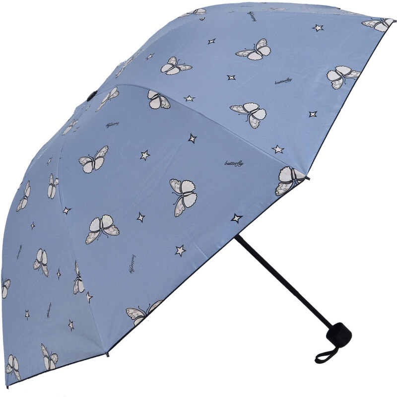 Delami Dáždnik meniaci farbu Butterfly, modrý 65469288