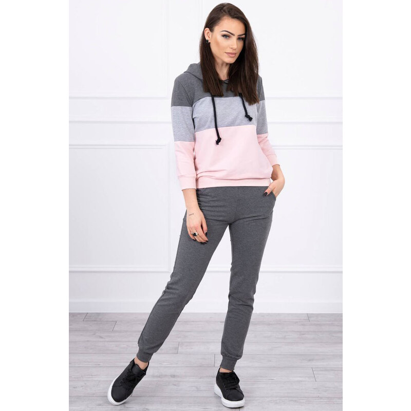 Glara Dámsky trojfarebný teplákový set 26150954