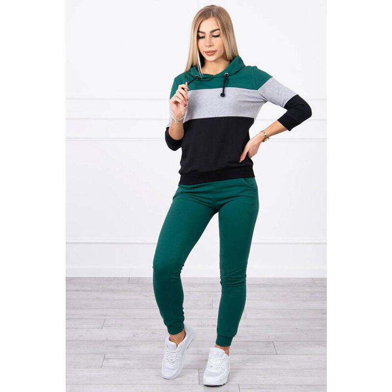 Glara Dámsky trojfarebný teplákový set 22537347