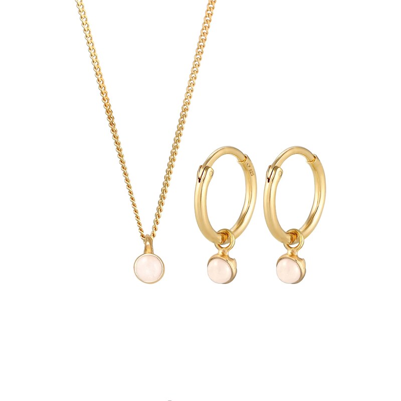 ELLI PREMIUM Sada šperkov zlatá / ružová 54225933