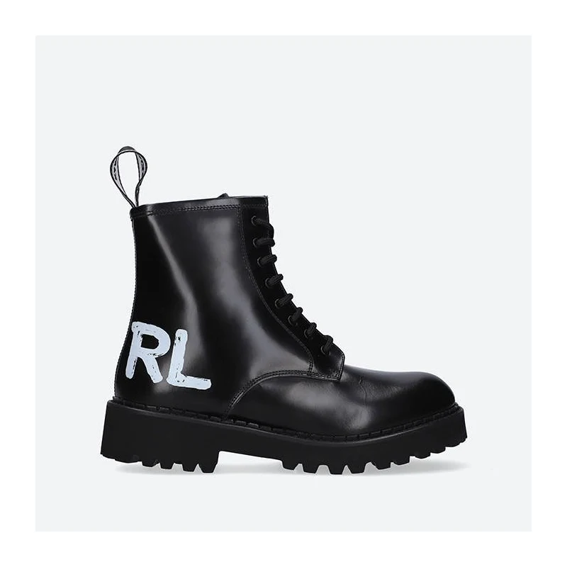 Karl Lagerfeld Troupe Brush Logo Boot Hi KL45450I 000