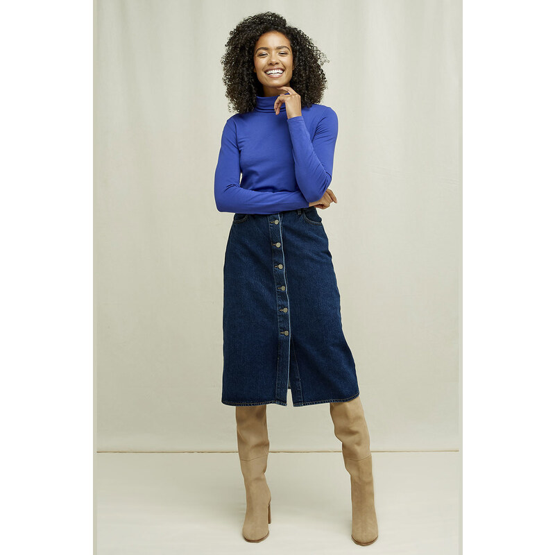 Glara Dámska EKO sukňa džínsová 35115709