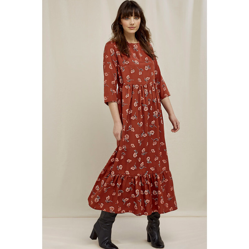 Glara EKO dámske vzorované šaty k člnkom 36988790