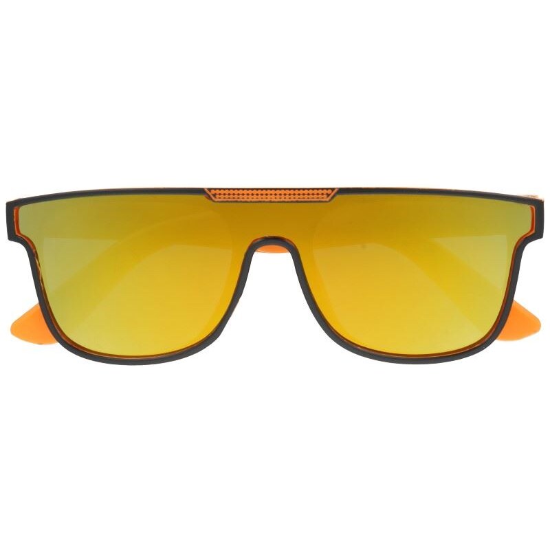 Sunmania Oranžové bezrámové zrkadlové okuliare Rimless 2.0 50772229