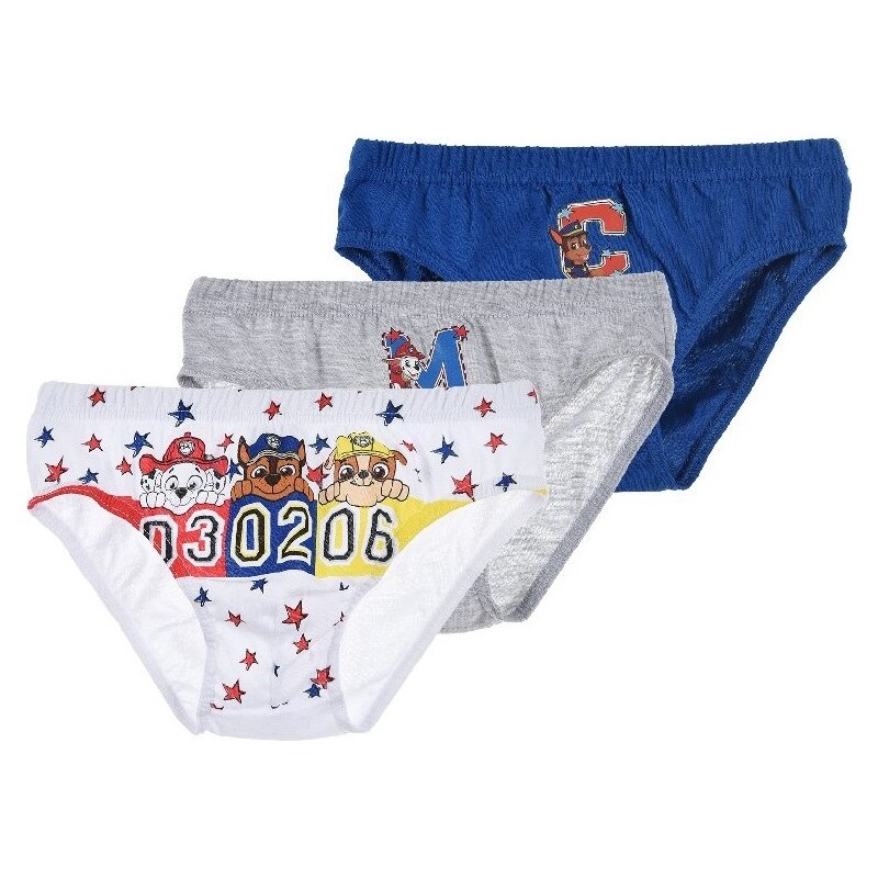 Modro-sivo-biela sada slipov Paw Patrol - 3ks 26207480